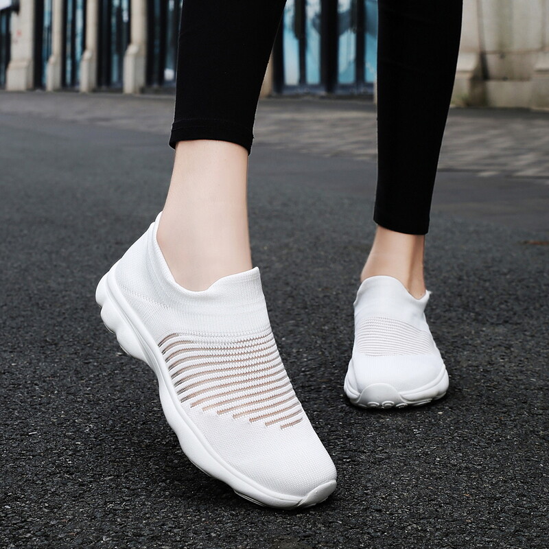 Мъже, жени, летни мрежести мокасини за разходка, спортни обувки на открито, леки плоски обувки, дишащи фитнес маратонки, меки, голям размер 35-46