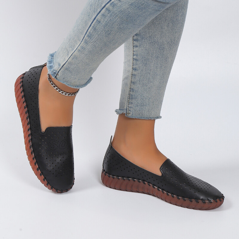 Καλοκαιρινή γυναικεία μόδα Casual παπούτσια Δερμάτινα slip-on flats Loafers Γυναικεία επώνυμα αθλητικά παπούτσια Γυναικεία μοκασίνια που αναπνέουν