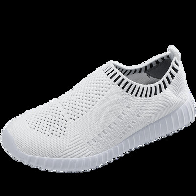 Pantofi de alergare supradimensionați ultra ușori de damă, pantofi sport la modă, țesuți cu Fly, respirabili