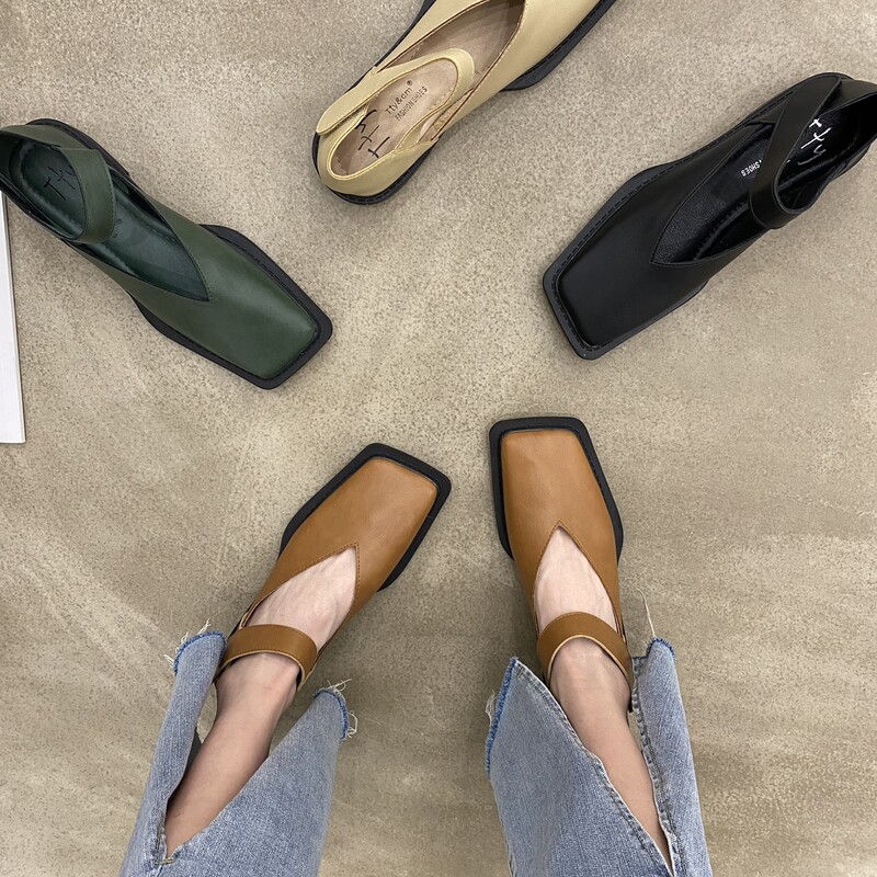 Naiste kingad Nahast kingad, 2022. aasta kevad, uus kandiline varvas, madala kontsaga Mary Jane`i kingad, pumbad, naiste kingad