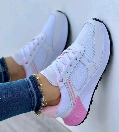 2023 pantofi noi pentru femei, la modă, culori mixte, pane, pantofi sport, plasă, respirabil, cu șireturi, ocazional, pantofi vulcanizați pentru femei