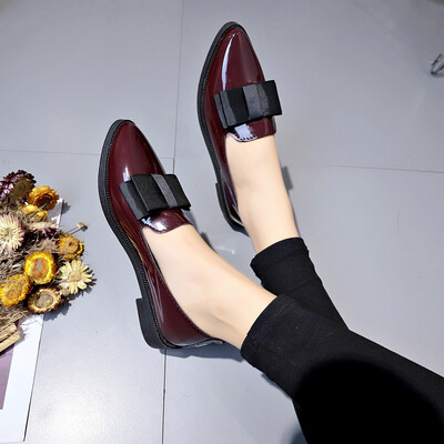 2024 Pompe de damă Mocasini versatili ocazional Mocasini sexy cu fundă ascuțită Tocuri joase Pantofi de birou pentru femeie de primăvară Pantofi unici cu slip-on