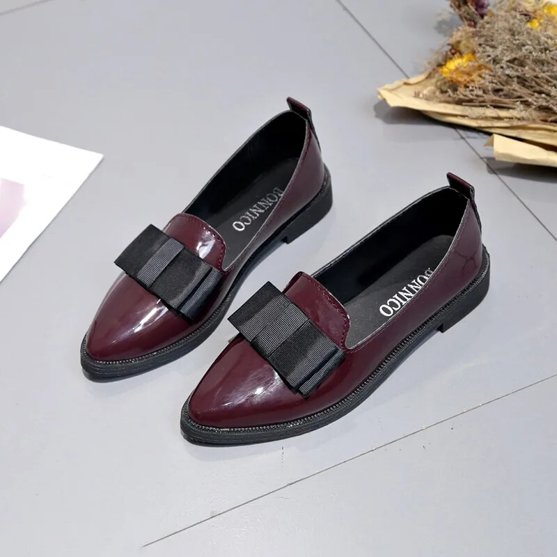 2024 Γυναικείες αντλίες casual ευέλικτο loafers Σέξι μυτερό παπιγιόν χαμηλά τακούνια Γυναικεία παπούτσια Γυναικεία άνοιξη μονό