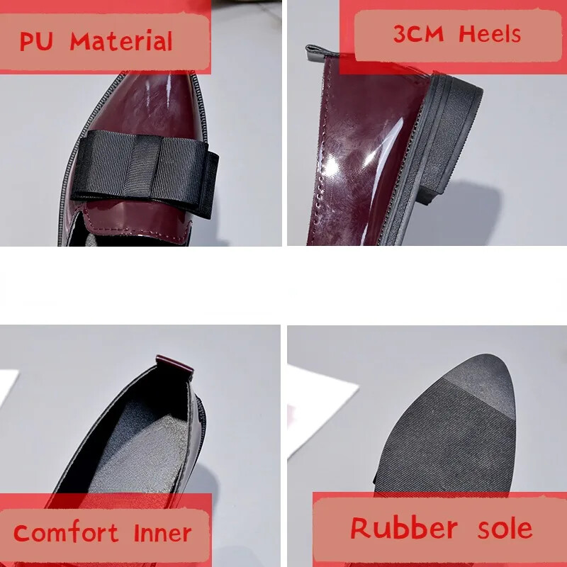 2024 Γυναικείες αντλίες casual ευέλικτο loafers Σέξι μυτερό παπιγιόν χαμηλά τακούνια Γυναικεία παπούτσια Γυναικεία άνοιξη μονό