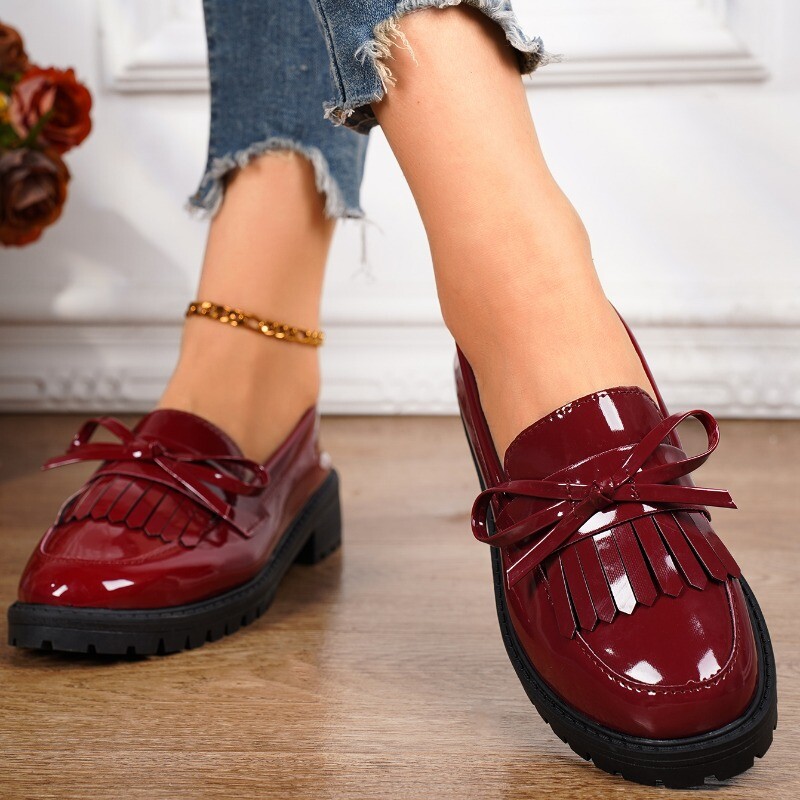 2024 Летни нови дамски семпли едноцветни модни обувки с кръгли пръсти Mary Jane PU кожени Офис за свободното време на открито Дамски високи токчета