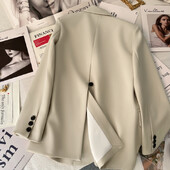 Ženska jakna Odijelo Kaput 2024. Proljeće Novo u korejskoj modi Ležerni gornji dijelovi Jakne za uredske dame Blazer Trend ženske odjeće 2024.