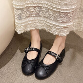 Visokokvalitetne vruće prodavane ženske ravne cipele s mašnom i kopčom za remen Cipele Mary Jane 2024. Lagane ležerne cipele za vanjske aktivnosti za žene