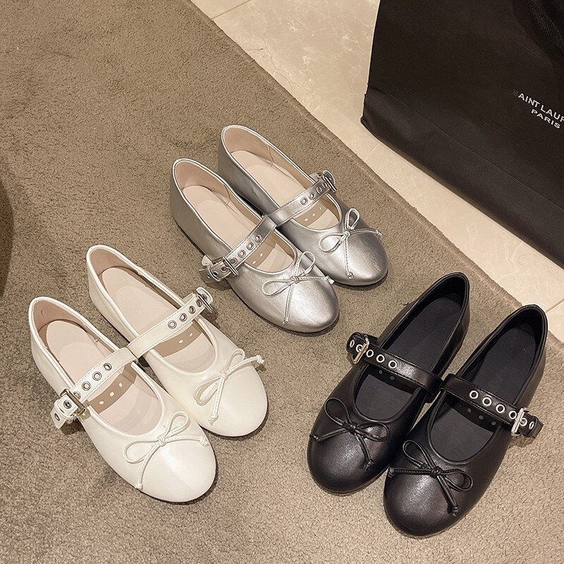 Visokokvalitetne vruće prodavane ženske ravne cipele s mašnom i kopčom za remen Cipele Mary Jane 2024. Lagane ležerne cipele za vanjske aktivnosti za žene