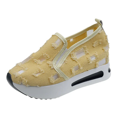 Γυναικείο τένις πλατφόρμας για γυναίκες Flat γυναικεία φθηνά αθλητικά παπούτσια Casual sneaker αθλητικά slip-on loafers Άνετα κομψά παπούτσια