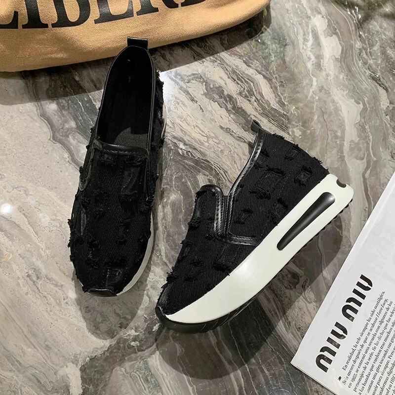 Γυναικείο τένις πλατφόρμας για γυναίκες Flat γυναικεία φθηνά αθλητικά παπούτσια Casual sneaker αθλητικά slip-on loafers Άνετα κομψά παπούτσια