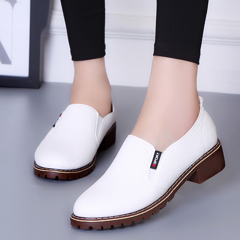 Mărimea Plus 35-42 pantofi oxford femei din piele PU pantofi casual femei mocasini cu tocuri joase pantofi brogue pentru femei pantofi mujer N7156