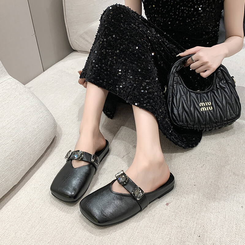 Uued madala kontsaga sussid suvised tiheda varbaga välismuulad vabaaja pumbad tänavastiilis ema sandaalid, poolsussid, jalanõud