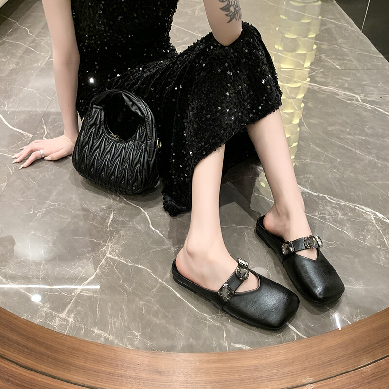 Uued madala kontsaga sussid suvised tiheda varbaga välismuulad vabaaja pumbad tänavastiilis ema sandaalid, poolsussid, jalanõud