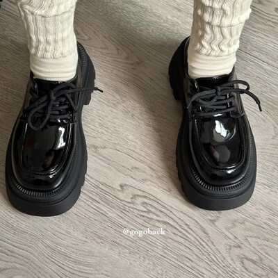 2024, noua modă, culoare solidă, versatilă, pantofi de damă, pantofi pentru femei, cu toc mic, de primăvară și toamnă, cu șireturi