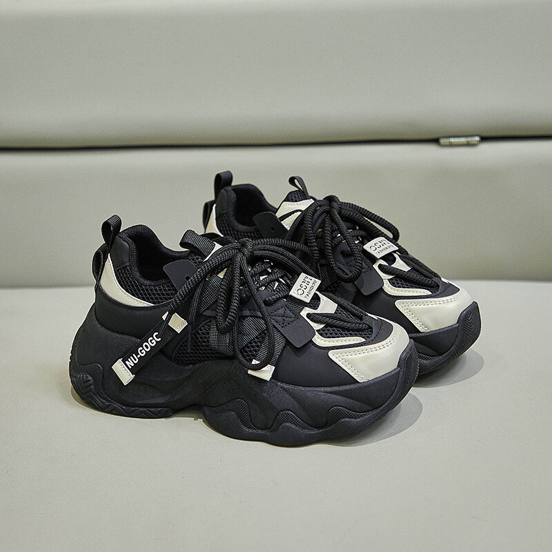 Pantofi de sport pentru femei, cu talpă groasă, pantofi ocazi, pantofi cu plasă, respirabili, pantofi sport pentru alergare, pantofi casual