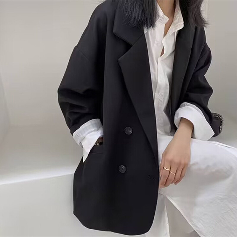 2024. aasta kevadised naiste suured mantlid, moodne Korea versioon, lahtised pealismantlid, Grace naiste sügisjope