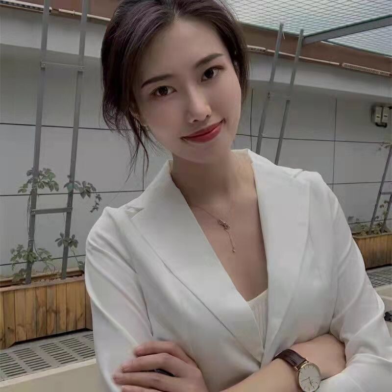 Ženska jakna Ljetni stil Modni bijeli uredski ženski rukavi sa sedam točaka Ležerni pamučni laneni sako B24