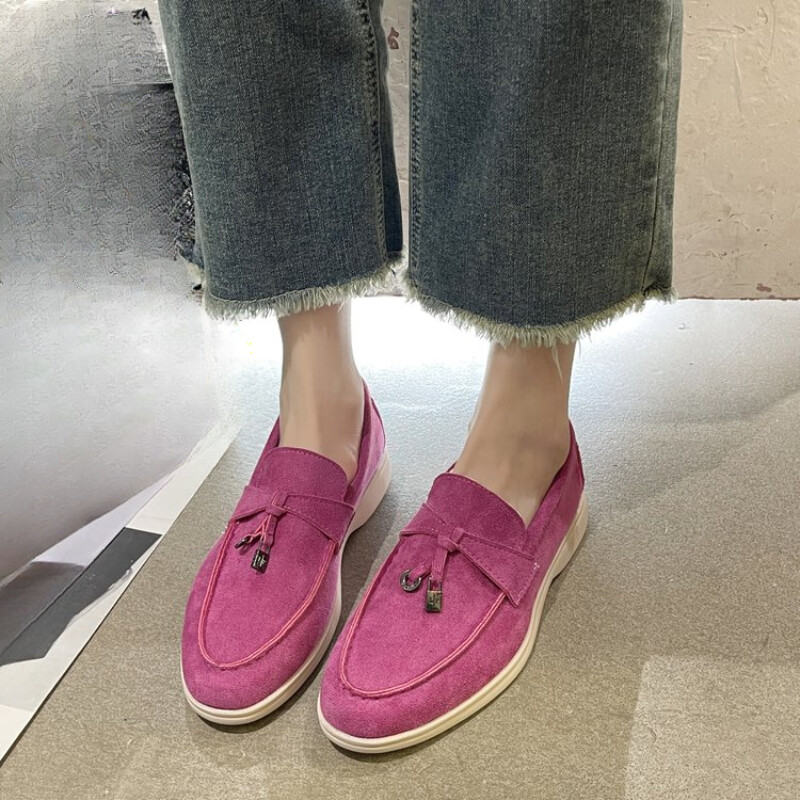 Elegantne ženske cipele za slobodno vrijeme s okruglim vrhom Udobne prozračne mokasine za žene