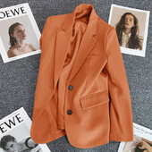 Femei Elegante Doamne Oficial Primavara Toamna Moda Maneca Lunga Sacou de Costum Ocazional Supradimensionat