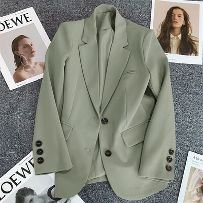 Femei Elegante Doamne Oficial Primavara Toamna Moda Maneca Lunga Sacou de Costum Ocazional Supradimensionat