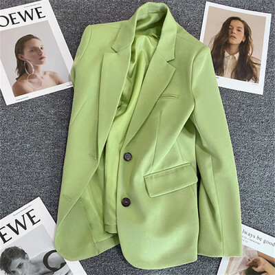 Femei Elegante Doamne Oficial Primavara Toamna Moda Maneca Lunga Sacou de Costum Ocazional Supradimensionat