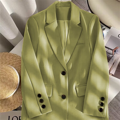 Femei Elegante Doamne Oficial Primavara Toamna Moda Maneca Lunga Sacou de Costum Ocazional Supradimensionat