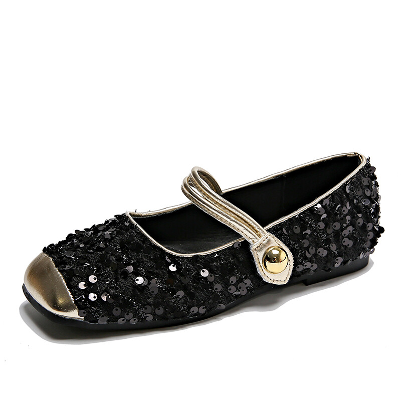 2024 Mugavad libisevad naistejalatsid, kandilise varbaga baleriin naiste lamedad litrid, pehme tallaga ühekordsed kingad Naiste käsitsi valmistatud naiste kingad