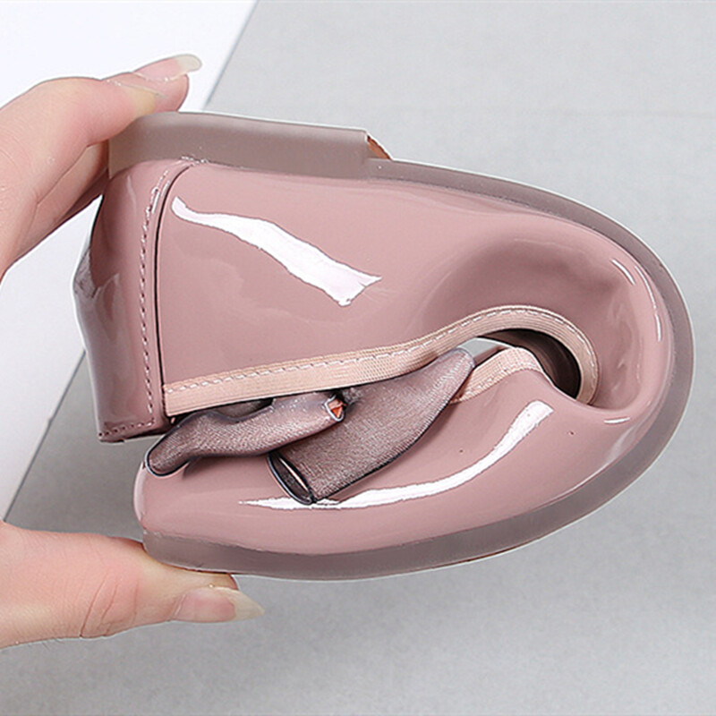 Balerini din piele pentru femei Pata de mătase Pantofi de aluat cu fundă-nod Mocasini Varf pătrat Wide Fit EU35-44 27cm Taconi roșii gri cu cusătură