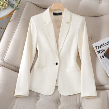 NAVIU Blue Blazer Women 2023 Νέα Φθινοπωρινή ιδιοσυγκρασία Loose Slim Casual Jacket Γυναικεία παλτό εργασίας γραφείου