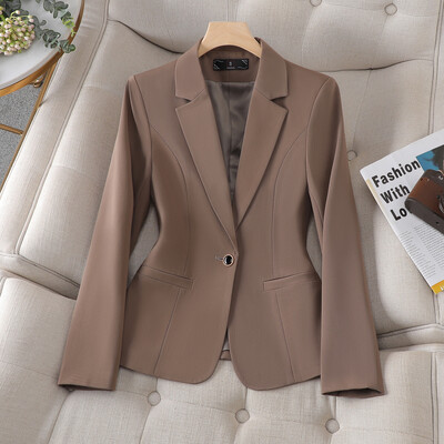 NAVIU Blazer albastru femei 2023 nou toamna temperament lejer subțire ocazional sacou Office dama haină de lucru Topuri