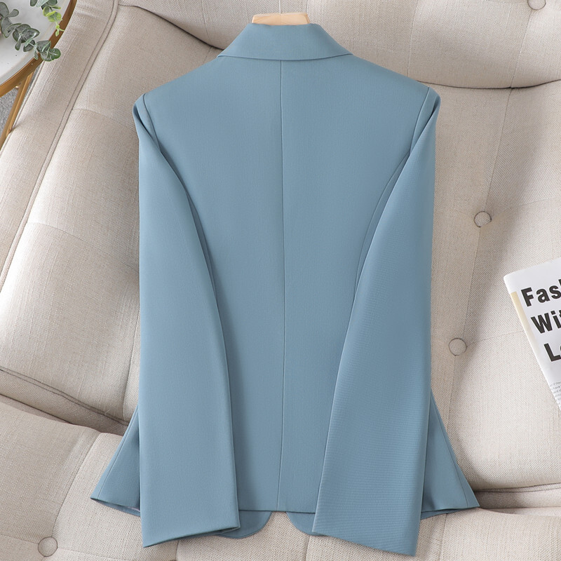 NAVIU Blazer albastru femei 2023 nou toamna temperament lejer subțire ocazional sacou Office dama haină de lucru Topuri