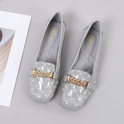 Naine, lõdvestuge, kandiline varvas, kivist pehme põhjaga armsad jalanõud metallist vabaaja roosad mustad lamedad jalatsid, naiste kaunistused, pehme nahaga püksid