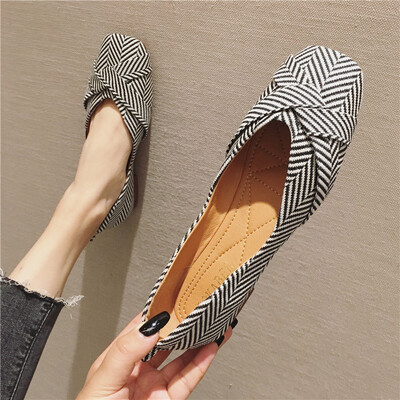 Ženske ravne cipele s četvrtastim prstima i mašnom crne crvene ekstra velike veličine 43 44 45 46 plus male veličine 31 32 33 ženske ravne cipele ležerne cipele natikače