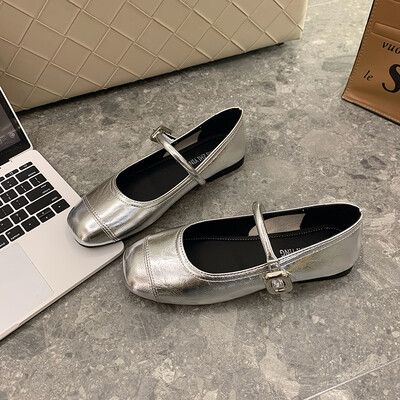 Noi de primăvară femei pantofi mocasini la modă elegant cu cataramă unică pantofi pantofi dame confort vârf pătrat Mary Jane pantofi