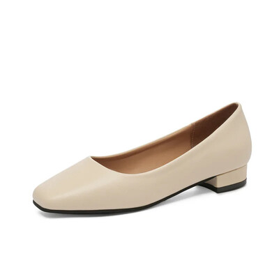 Uued lamedad naistekingad Loaferid Lihtsad madalad kontsad kontoritöö vabaajajalatsid Lamedad jalatsid Naiste kandilise varbaga kingad