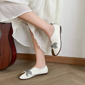 Mocasini de dama din piele naturala de primavara si toamna, pantofi plati casual, respirabili, pentru femei, pantofi moi si confortabili, mari mari