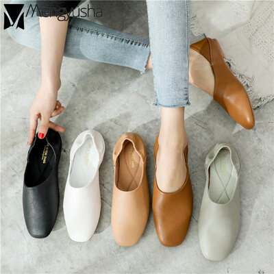 Pantofi de damă balerini noi mocasini din piele moale slip on retro pantofi bunici primăvara vară pantofi de conducere papuci pentru femei