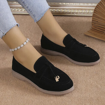 Casual Plus Size 43 Flats Παπούτσια Γυναικεία Νέα Άνετα για Εργασία Γυναικεία Παπούτσια Αναπνεύσιμα Loafers Zapatos De Mujer 2024