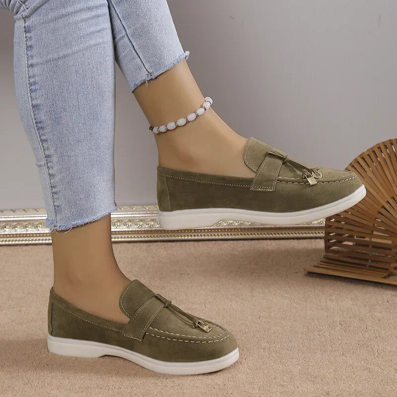 Ležerne ravne cipele veličine 43 za žene Nove udobne za posao Ženske cipele Prozračne natikače Zapatos De Mujer 2024