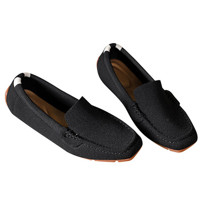 Naiste jalavarjud Kerged kõndimiskingad libisemiskindlad Mood Pehmed tasapinnalised kandilise varbaga mugavad paadikingad igapäevaseks vaba aja veetmiseks