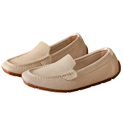 Naiste jalavarjud Kerged kõndimiskingad libisemiskindlad Mood Pehmed tasapinnalised kandilise varbaga mugavad paadikingad igapäevaseks vaba aja veetmiseks