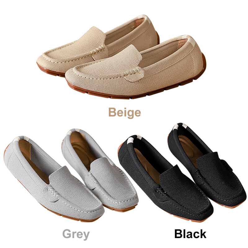 Naiste jalavarjud Kerged kõndimiskingad libisemiskindlad Mood Pehmed tasapinnalised kandilise varbaga mugavad paadikingad igapäevaseks vaba aja veetmiseks