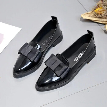 2024 Νέα γυναικεία παπούτσια Hot Selling Slip-On γυναικεία ίσια παπούτσια με φιόγκο καθημερινά γυναικεία μυτερά παπούτσια με χαμηλό τακούνι επίπεδη παπούτσια Zapatos