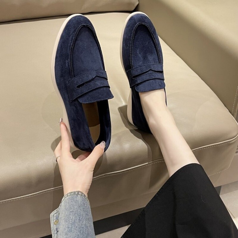 Društvene cipele za vožnju od brušene kože Prava koža Muške cipele za slobodno vrijeme Luksuzni brend Mekane muške natikače Mokasine Cipele za slobodno vrijeme