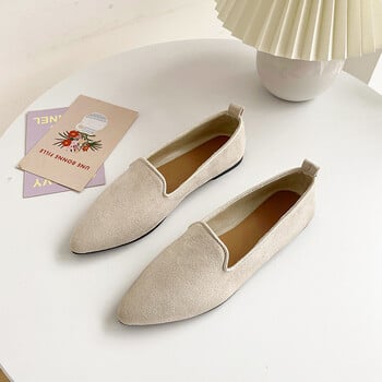 2022 Fashion Slip on Loafers Breathable Stretch Ballet Shallow Flats Γυναικεία παπούτσια βάρκας με μαλακό κάτω μέρος με μυτερό κάτω μέρος συν μέγεθος 43