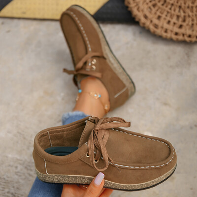 Розово-зелени мрежести маратонки Дамски дизайн на марката Леки плоски мокасини с приплъзване Дамски обувки за ходене с ниски шевове и връзки