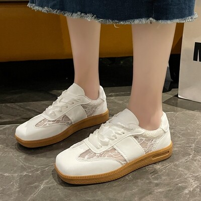 Pantofi de antrenament pentru balet, damă, 2024, pantofi unici, cu vârf pătrat, versatili, pantofi mici, albi, pentru femei