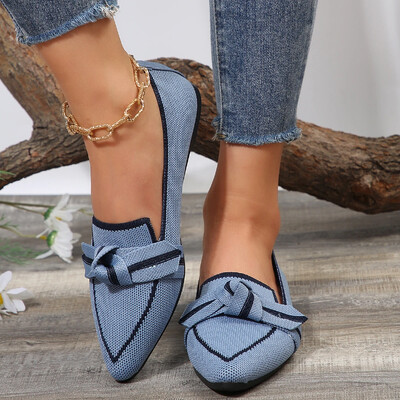 Γυναικεία παπούτσια Loafers Ballet Flats με μυτερές μύτες Ξυπόλυτα πέδιλα ολισθαίνοντα πέδιλα casual χαμηλό τακούνι, επώνυμα πολυτελή γυναικεία παπούτσια νέα σε Butterfly