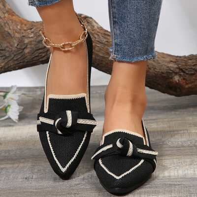 Γυναικεία παπούτσια Loafers Ballet Flats με μυτερές μύτες Ξυπόλυτα πέδιλα ολισθαίνοντα πέδιλα casual χαμηλό τακούνι, επώνυμα πολυτελή γυναικεία παπούτσια νέα σε Butterfly