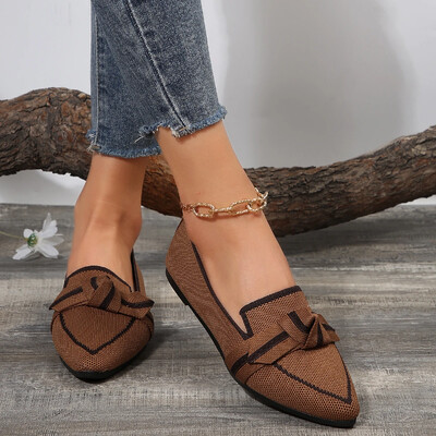 Γυναικεία παπούτσια Loafers Ballet Flats με μυτερές μύτες Ξυπόλυτα πέδιλα ολισθαίνοντα πέδιλα casual χαμηλό τακούνι, επώνυμα πολυτελή γυναικεία παπούτσια νέα σε Butterfly